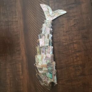 Vintage Los Castillo Articulated Abalone Fish Bottle Opener